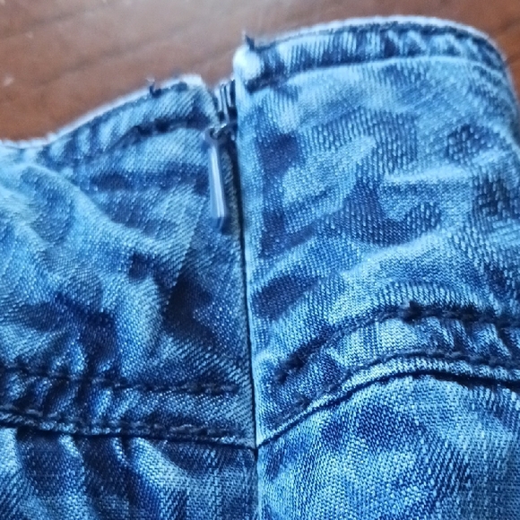 Coldwater Creek Blue Pleated Midi Skirt - Picture 5 of 7